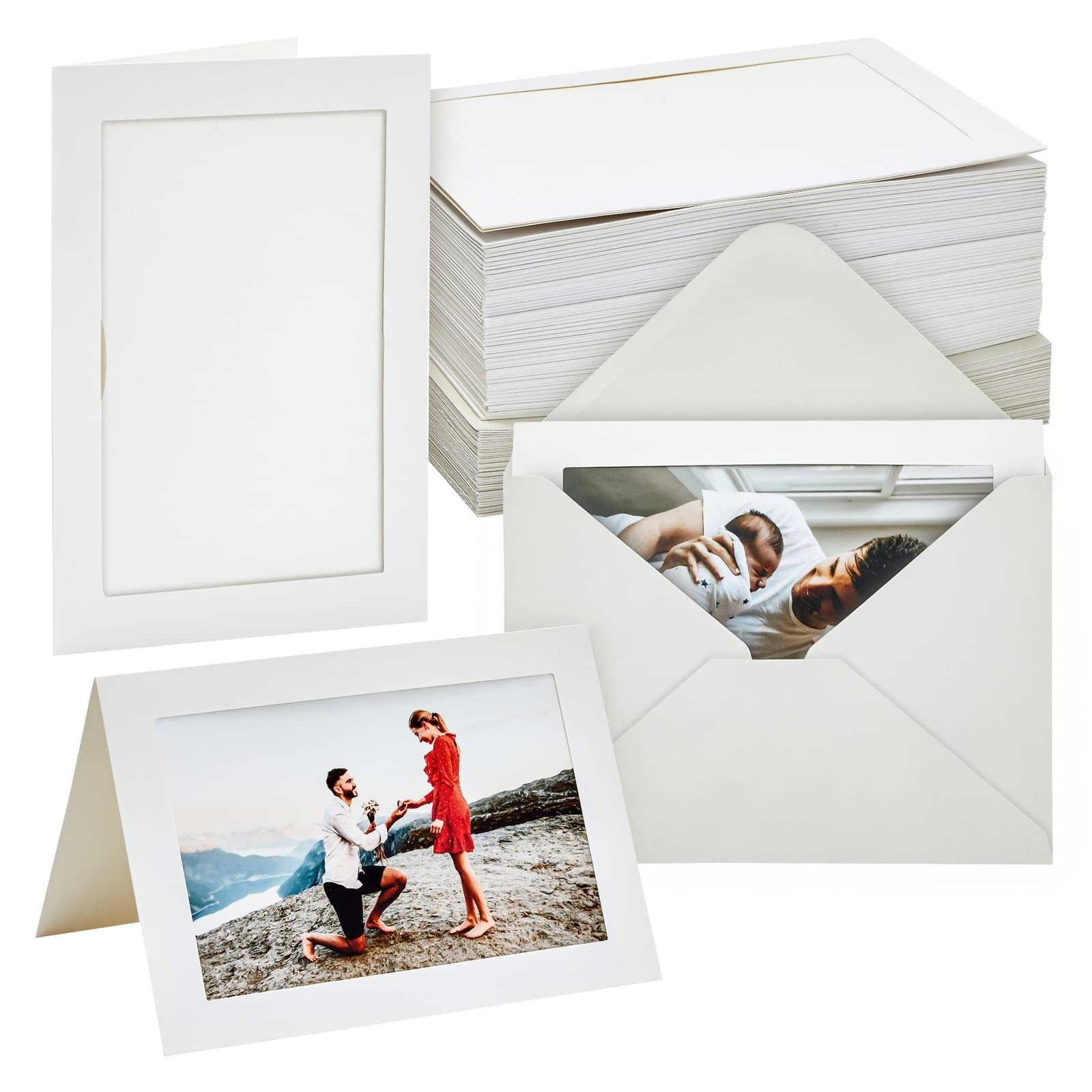 BEST PAPER GREETINGS 48 Pack Photo Frame Cards with Envelopes, Notecards for …