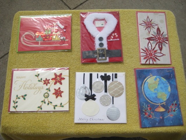 Lot of 6 PAPYRUS Christmas Holiday Cards new sealed # U
