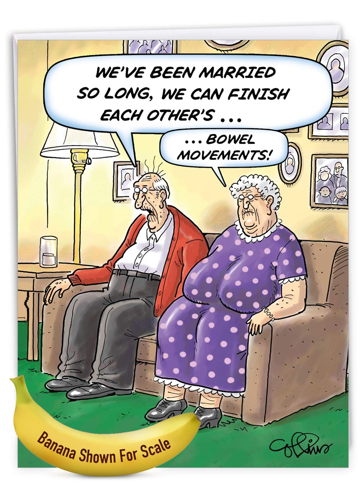 Extra Large Hysterical Anniversary Greeting Card 8.5 x 11 Inch Envelope 1 Pack