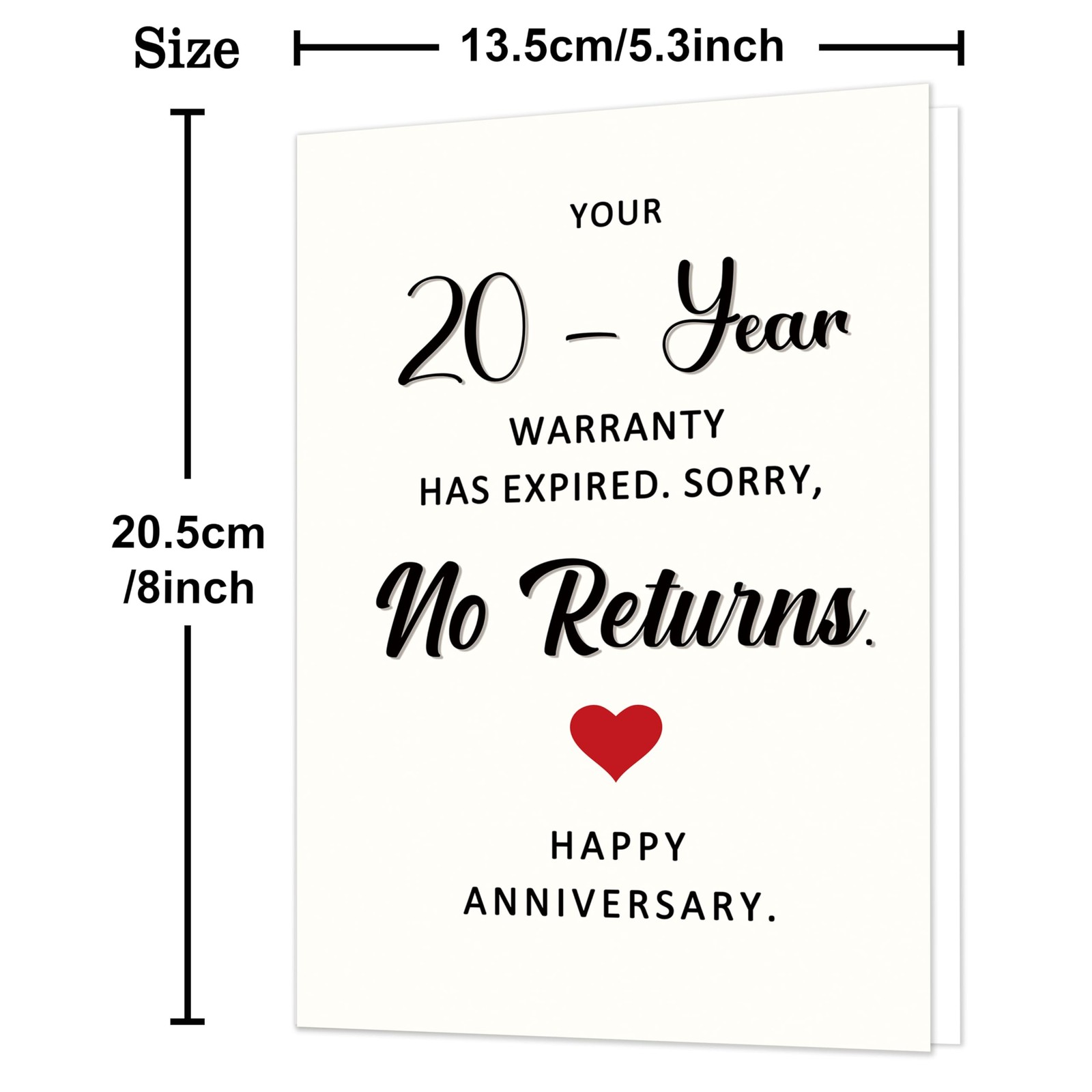 Funny 20th Anniversary Card,20 Year Wedding Anniversary Card Gifts for Husban…