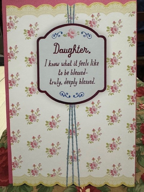 Daughter Truly Deeply blessed Happy Birthday Hallmark Greeting Card KY190