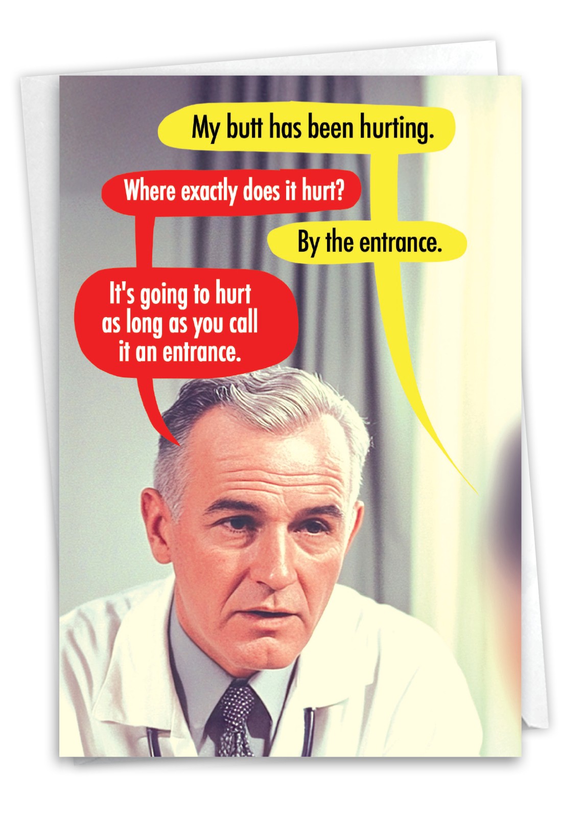(1 Card) The Entrance – Funny Birthday Greeting Card – NobleWorks C8666BDG