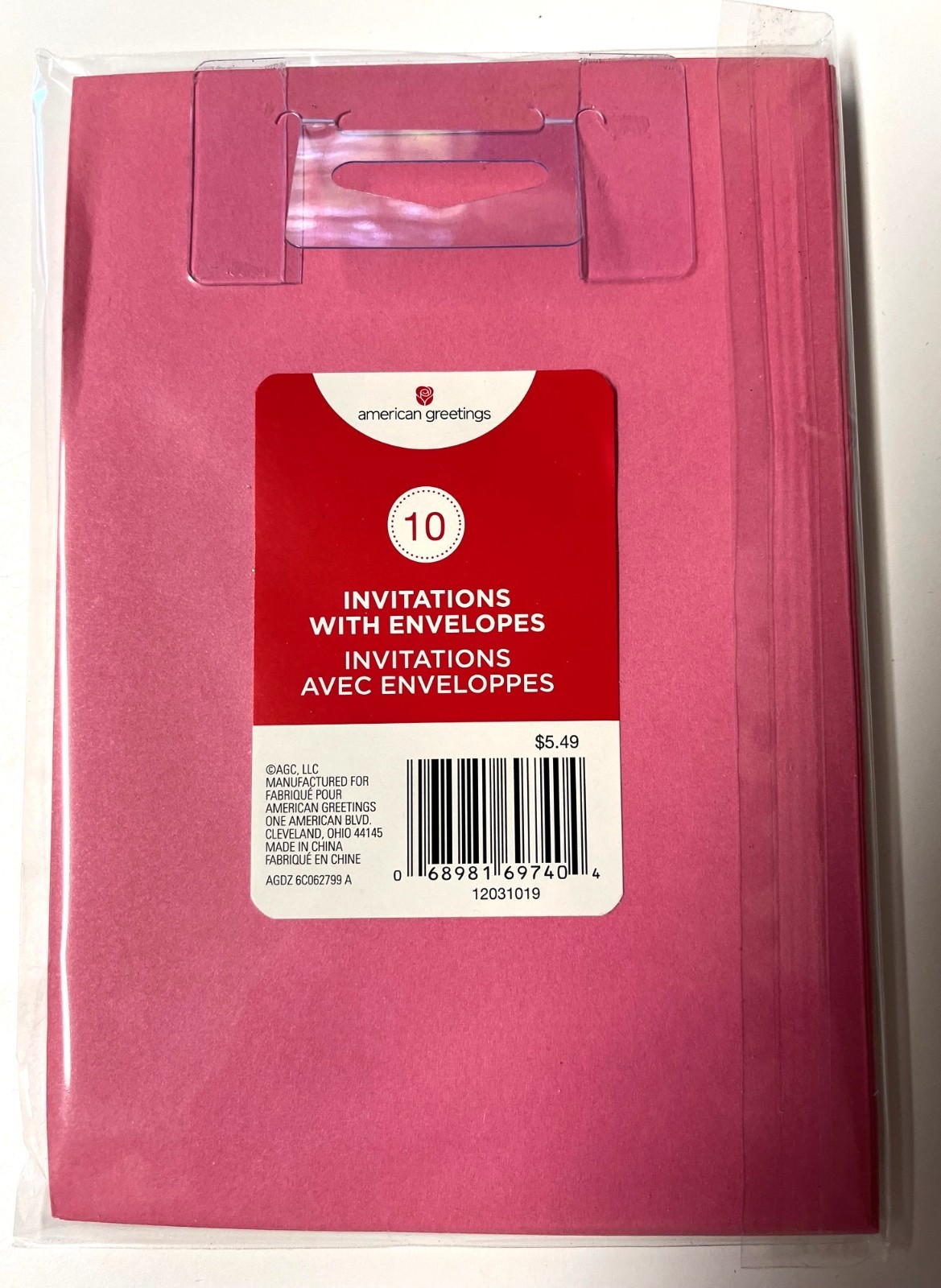 Children’s Party Invitations w Envelopes 10 Pack Pink Castle or Party!