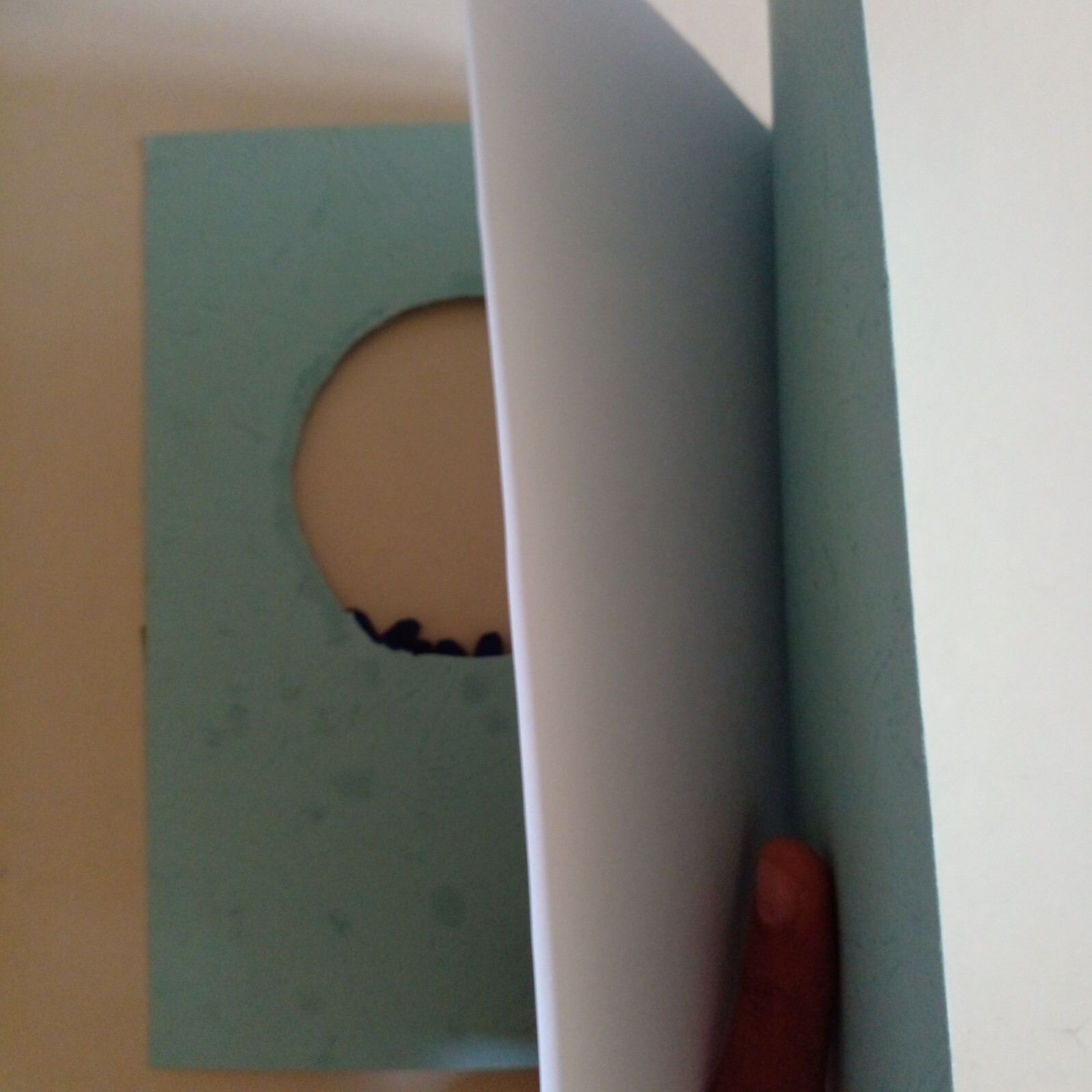 Sri Lanka B’day Card Handmade Paper Quilled Lovely Blue Flower With White Beads