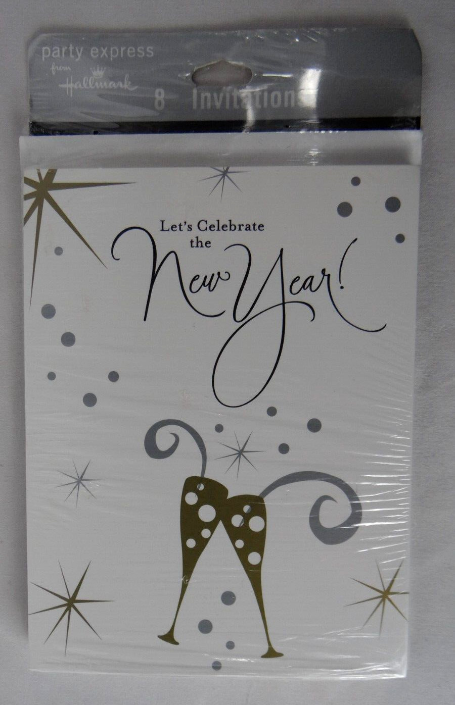 New Year Celebration Invitations 8 with Envelopes Let’s Celebrate the New Year!