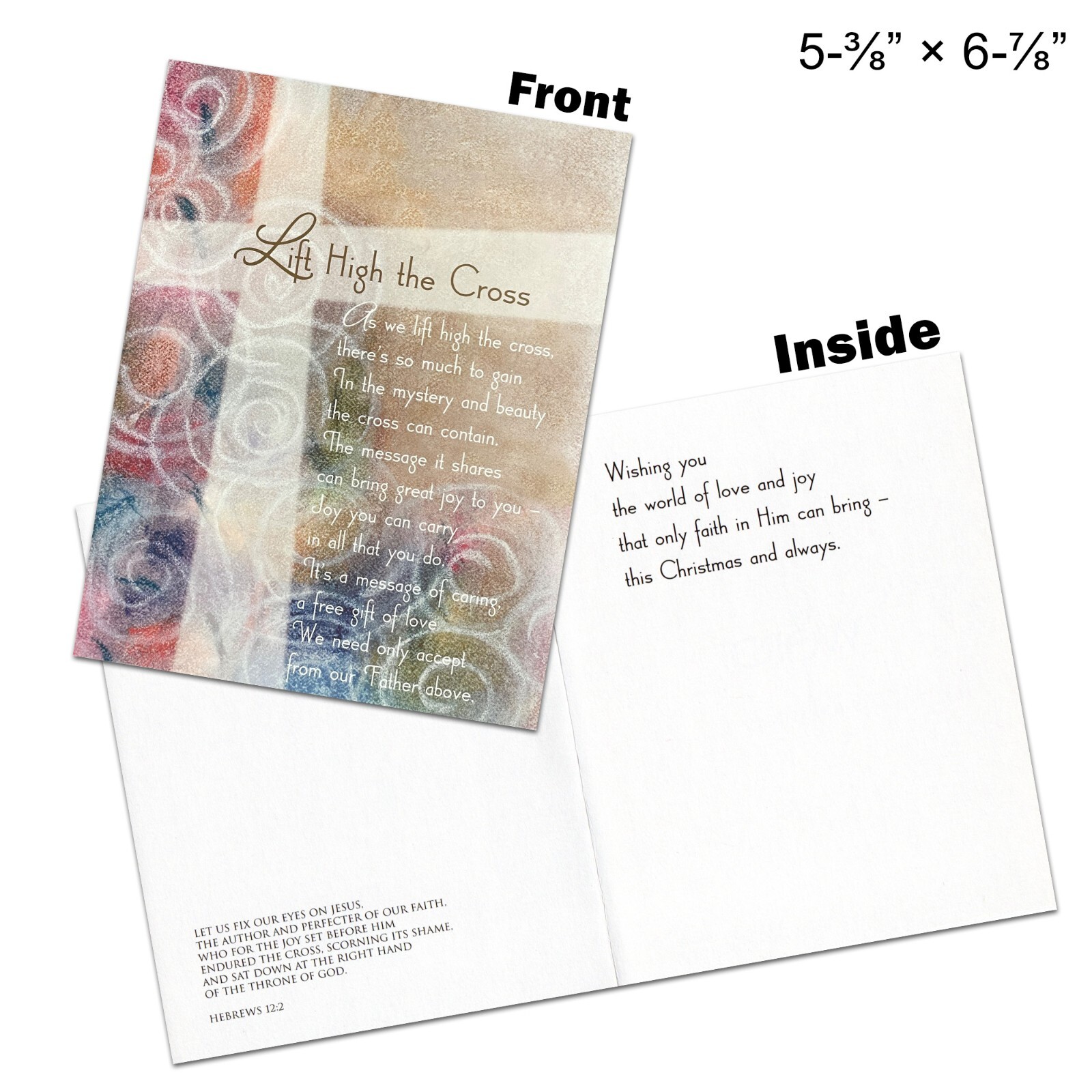 40-Count Box Set, AMERICAN GREETINGS Religious CHRISTMAS CARDS + ENVELOPES