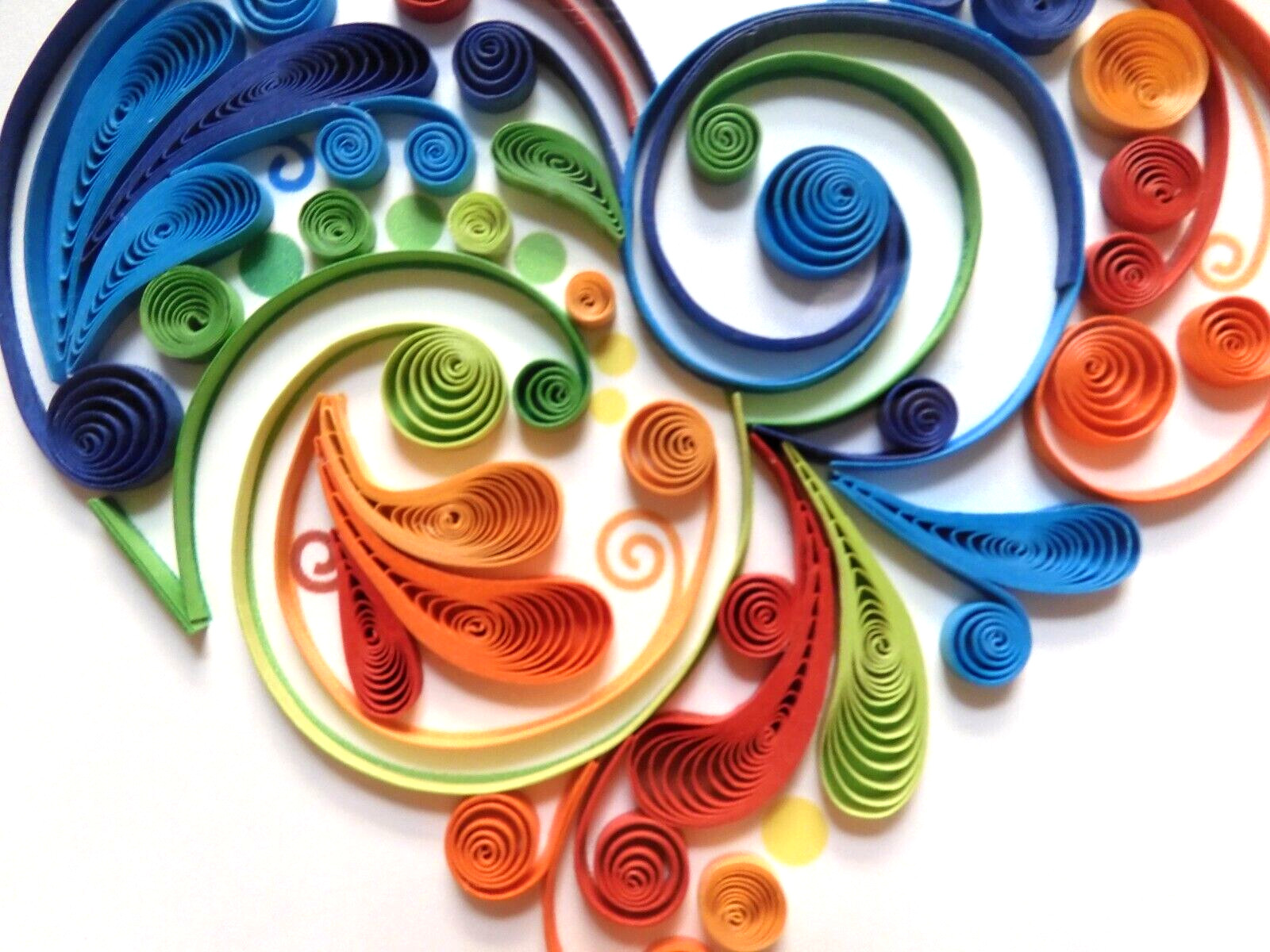 1 Niquea.D Card Quilling Happy Anniversary Quilling Colorful Heart My World