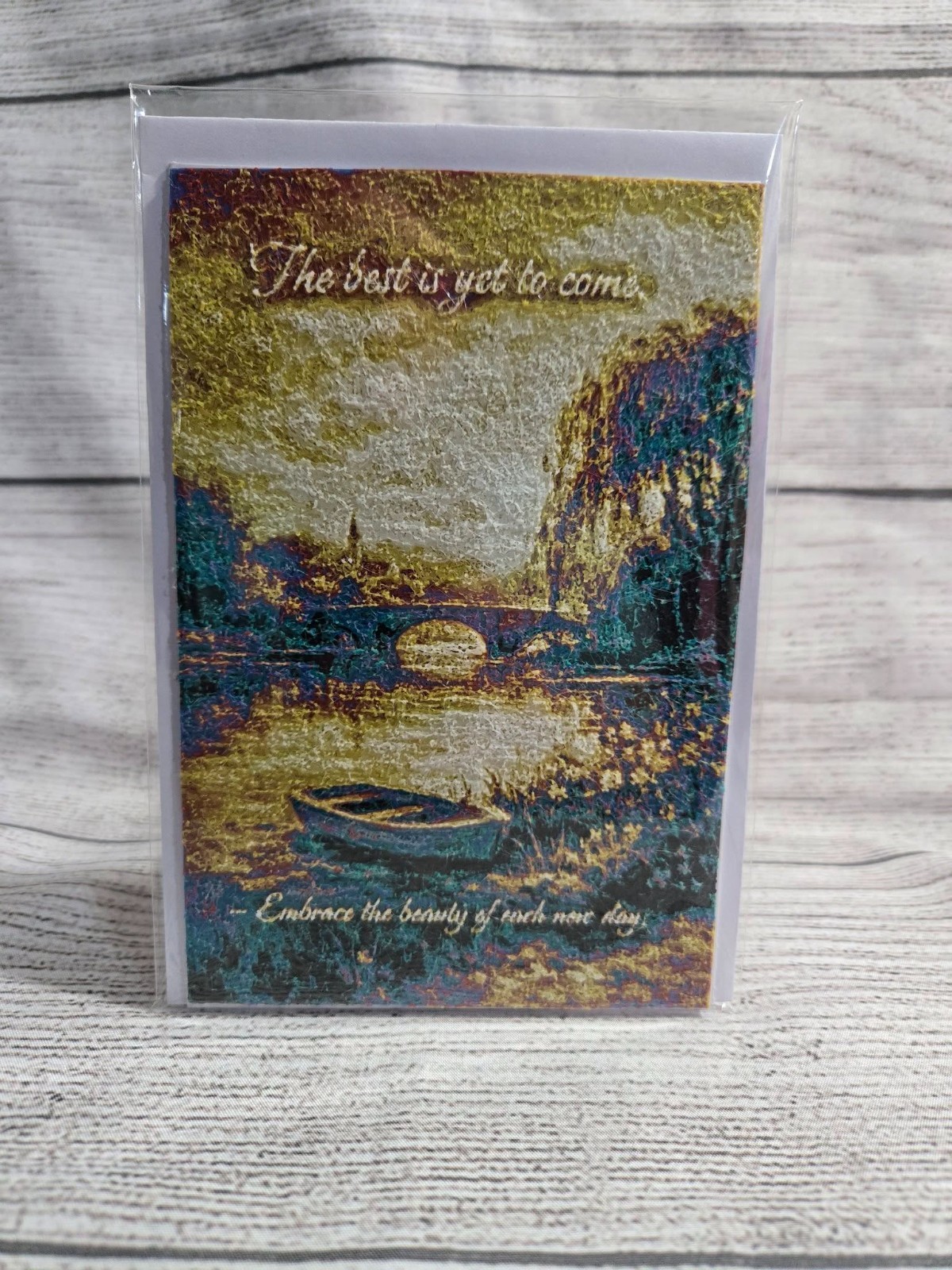 The Best Is Yet To Come 3D Printed Card
