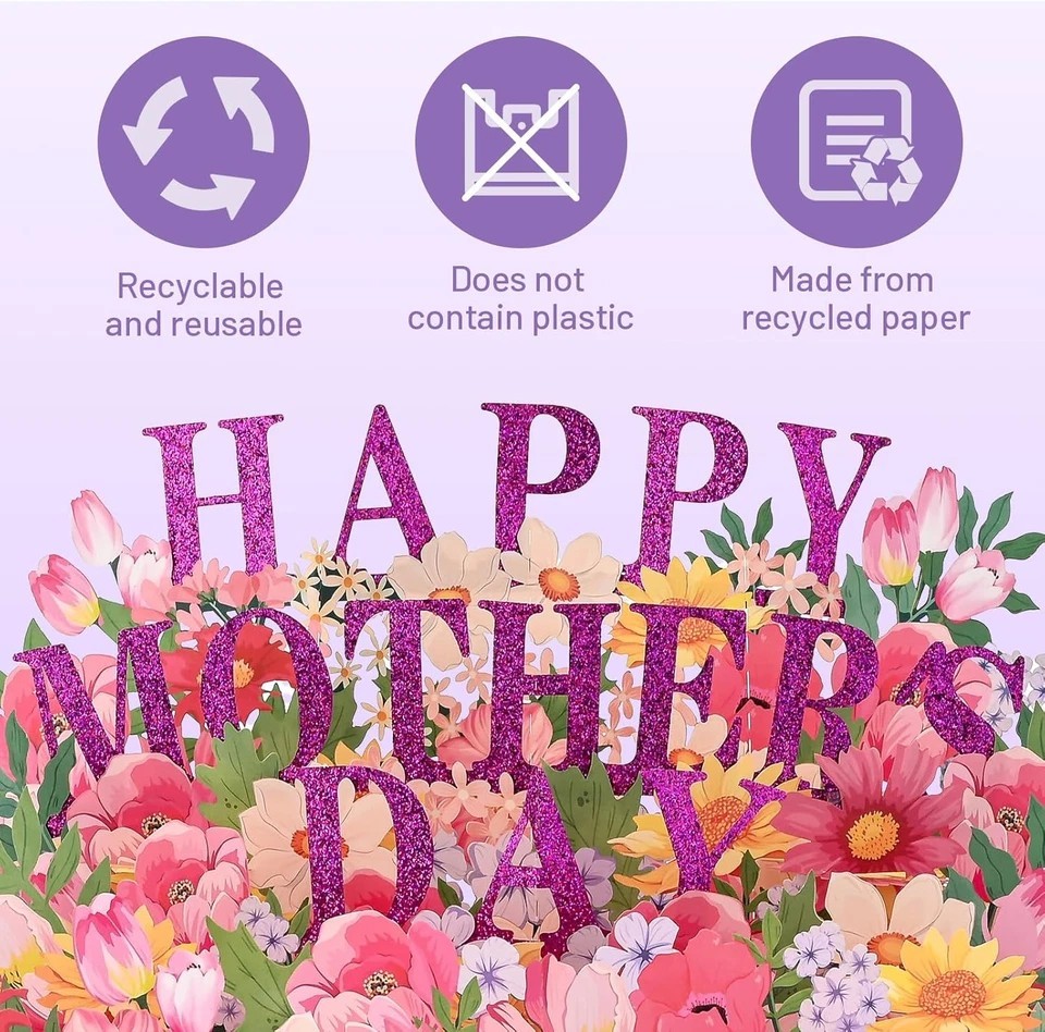3D Mothers Day Card, Happy Mother’S Day Pop up Cards, Mother’S Day Card with Env