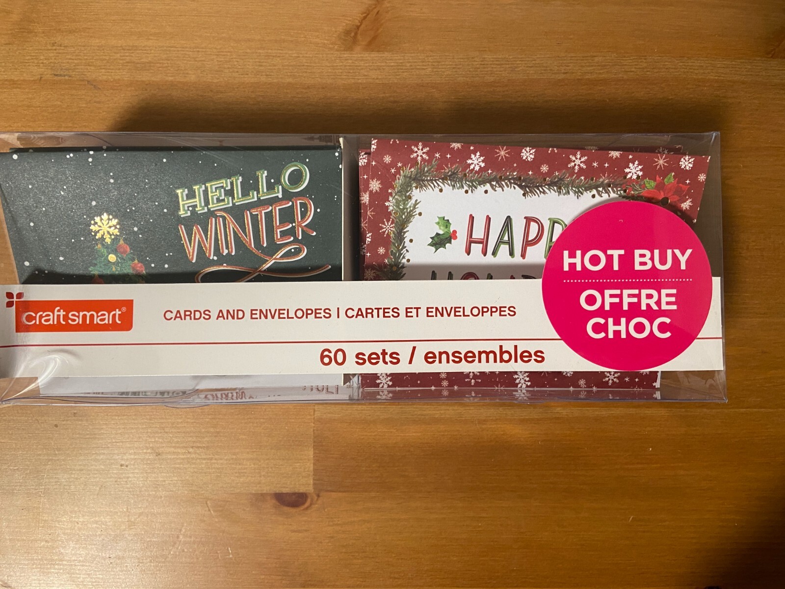 Craft Smart Holiday Christmas Cards and Envelopes New 60 Count
