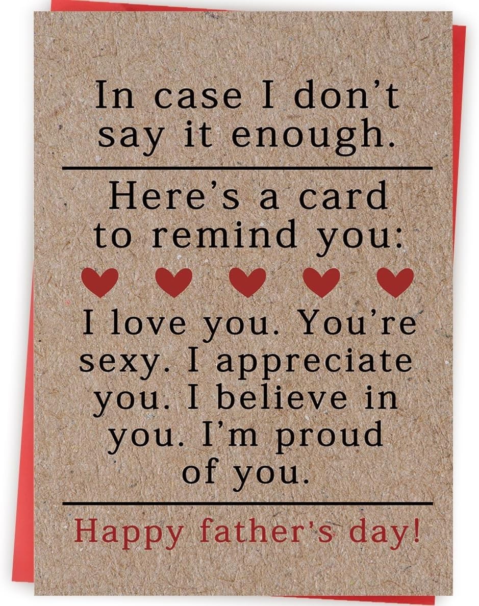 Sweet Fathers Day Cards Gifts for Boyfriend Husband, Happy Father’s Day Cards Gi