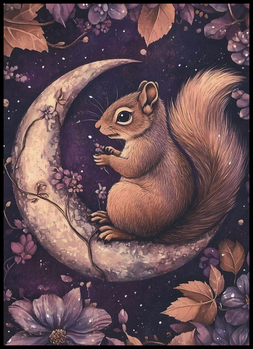 Greeting Card – Squirrel – Any Occasion – Blank Inside – 5 1/8″ x 7 1/8″ -CL054I
