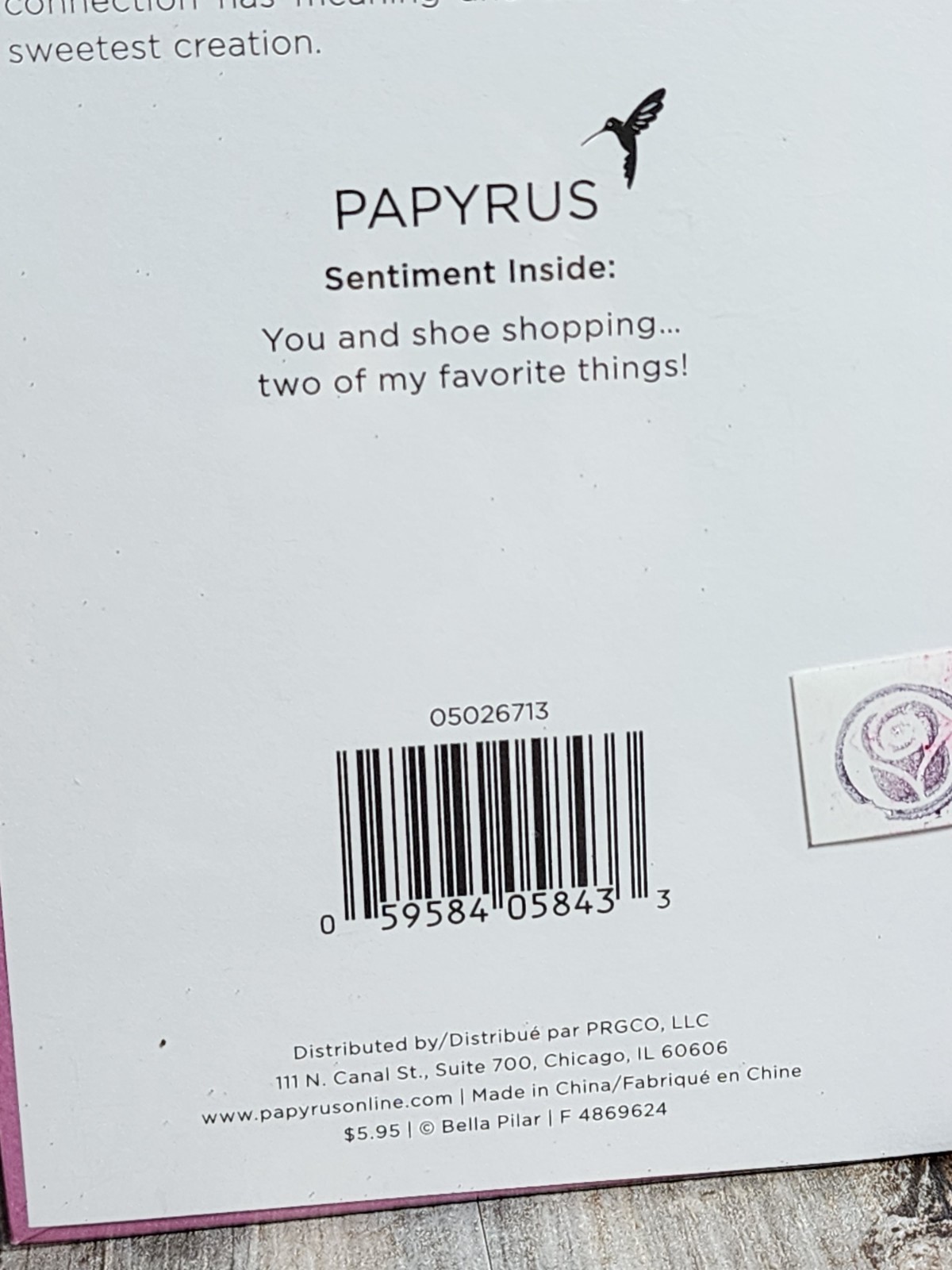 Bella Pilar Glittery Beaded Best Friend Greeting Card Shoes Papyrus Rare Sealed