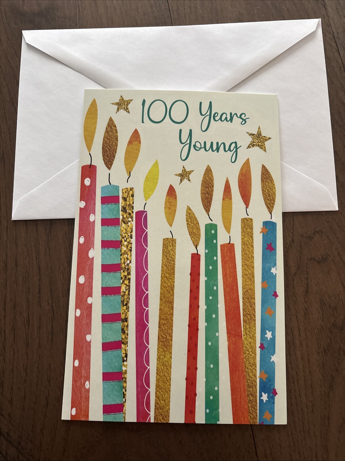 Birthday 100 Years Young Milestone 100 Year Old 5”x7.75” Stockwell Greeting Card
