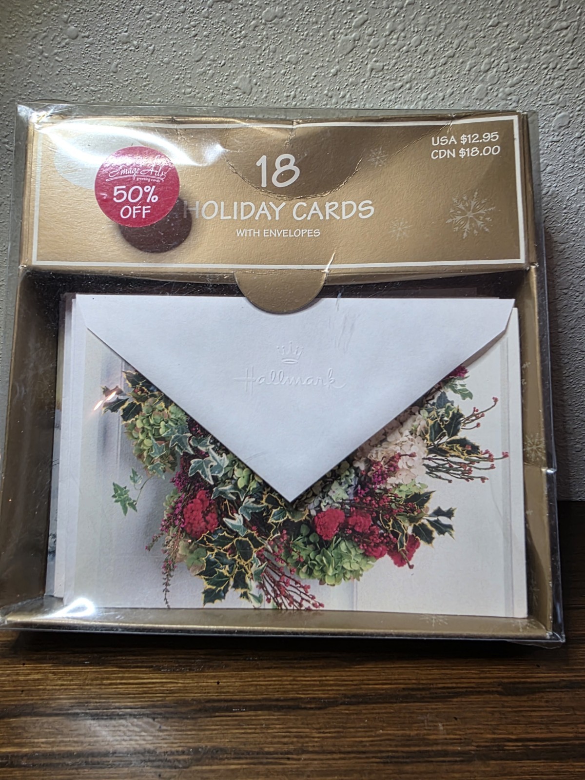 Christmas Greeting Cards- Assorted Hallmark And Unbranded 17 Cards Boxed