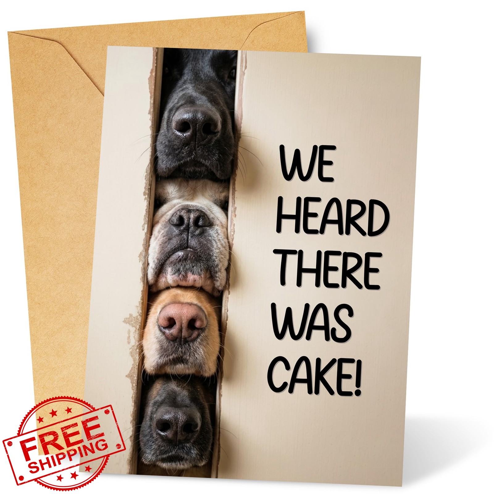 Piporani Dog Birthday Card Brown