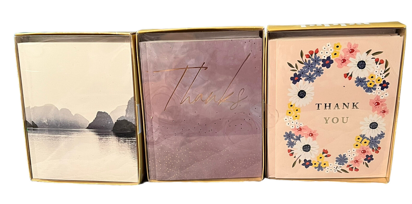 Pippa Thank You Cards 3 Designs Blank Cards W/Envelopes 10 cards per box