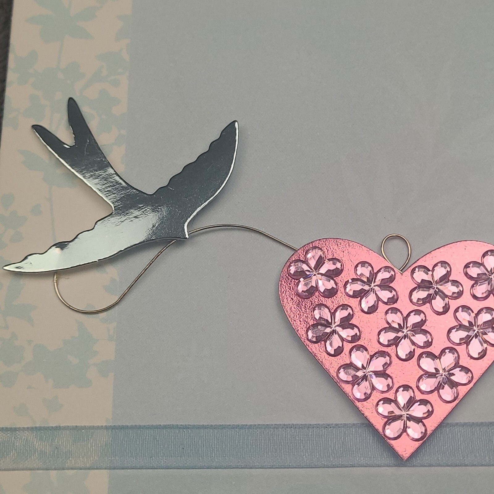 Valentines Day Greeting Card Love You With All My Heart Raised 3D Doves