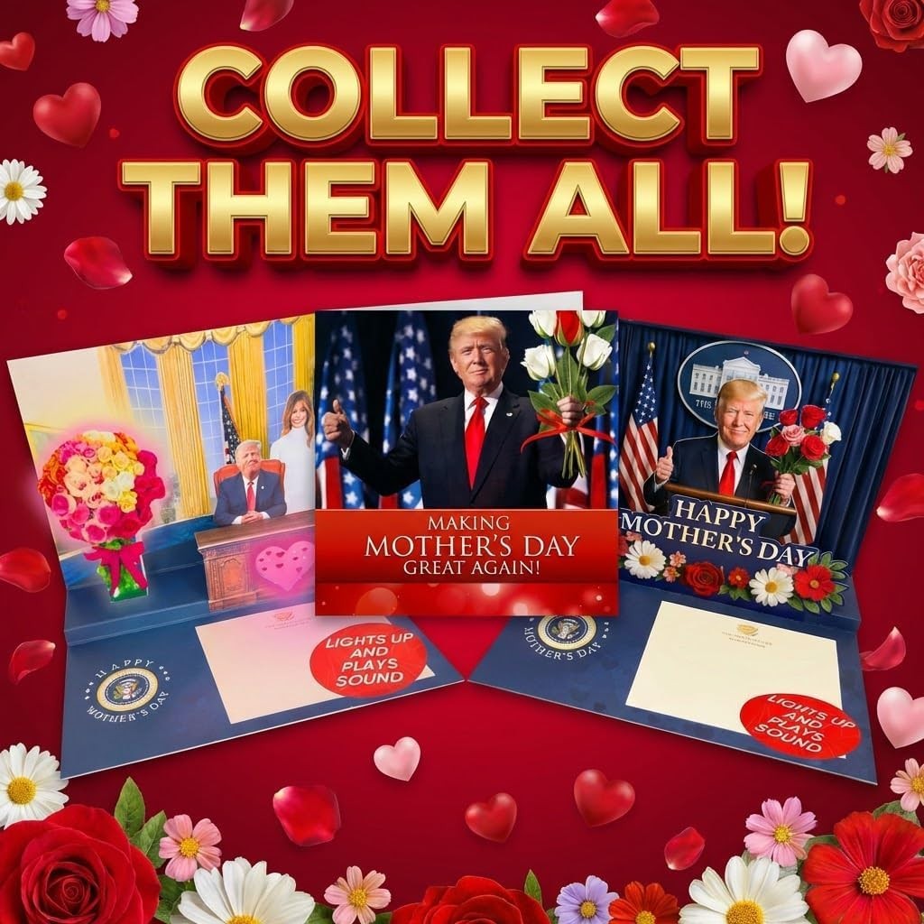 Talking Donald Trump Mothers Day Card – Plays Trump’s Real Voice – Pop Up