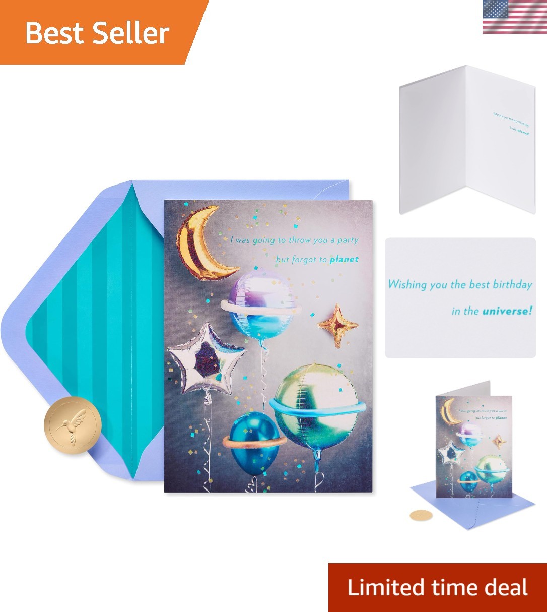 Funny Astronomy Birthday Card – Wishing You the Best Birthday in the Universe!