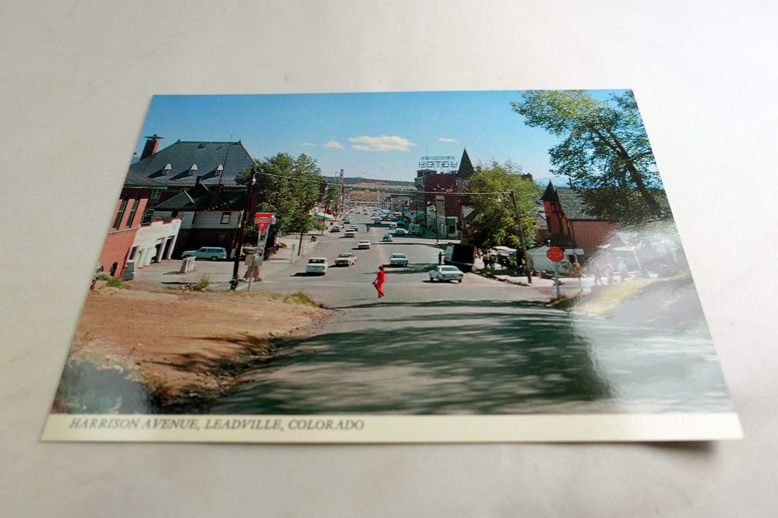 Harrison Ave. Leadville Colorado Americana Post Card 1960’s vintage USA