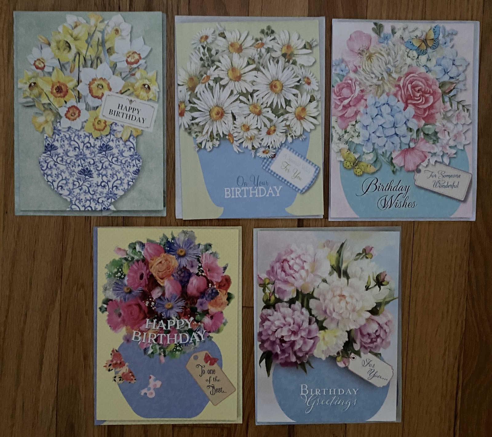 5 Samantha Chase Meyers Thoughts & Inspirations Floral Birthday Cards