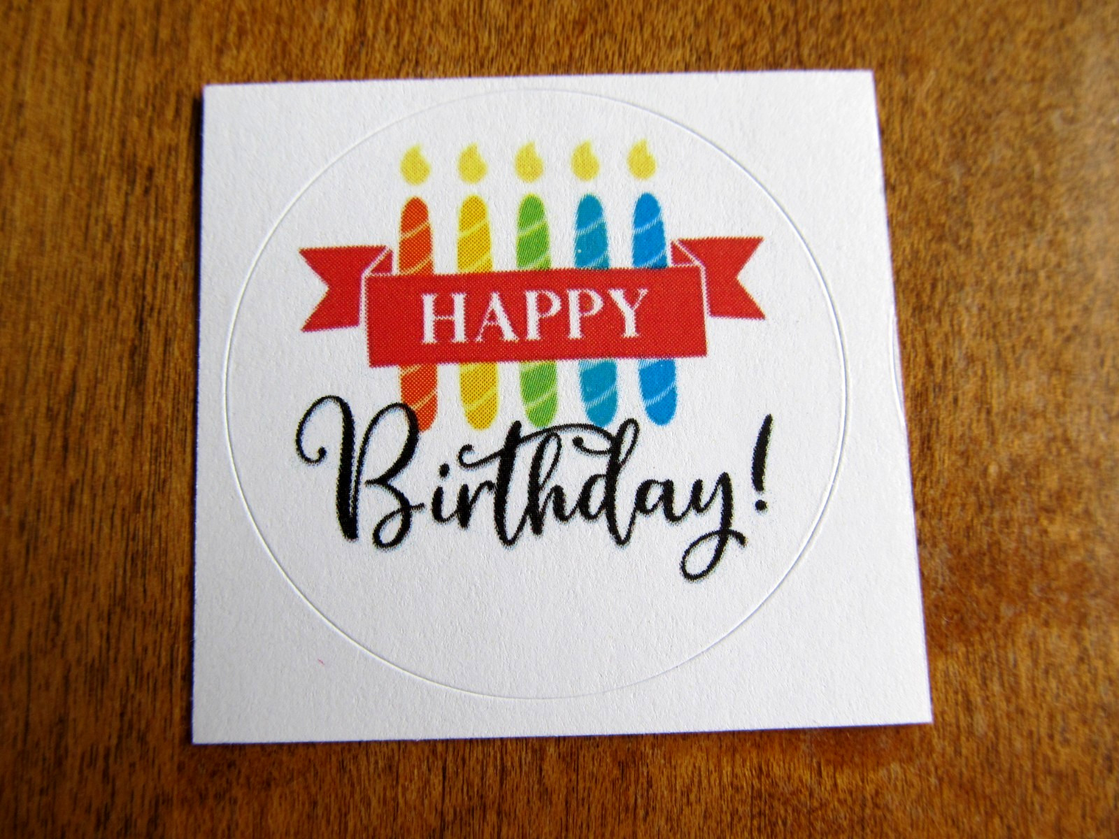 NOS Current Birthday Greeting Card, Env. & Seal – Happy Birthday Candles on Cake