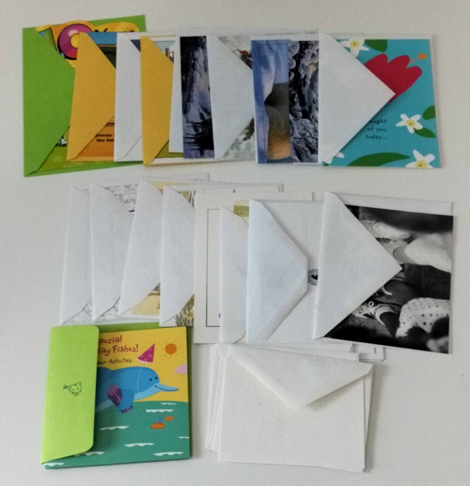 Lot of 12+ Greeting Cards Birthday Holiday Mixed Occasions