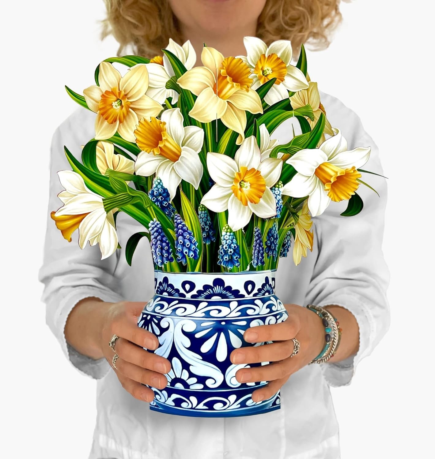 Mother’S Day Garden Lilacs Pop up Cards, 12 Inch Life Sized Forever Flower Bouqu