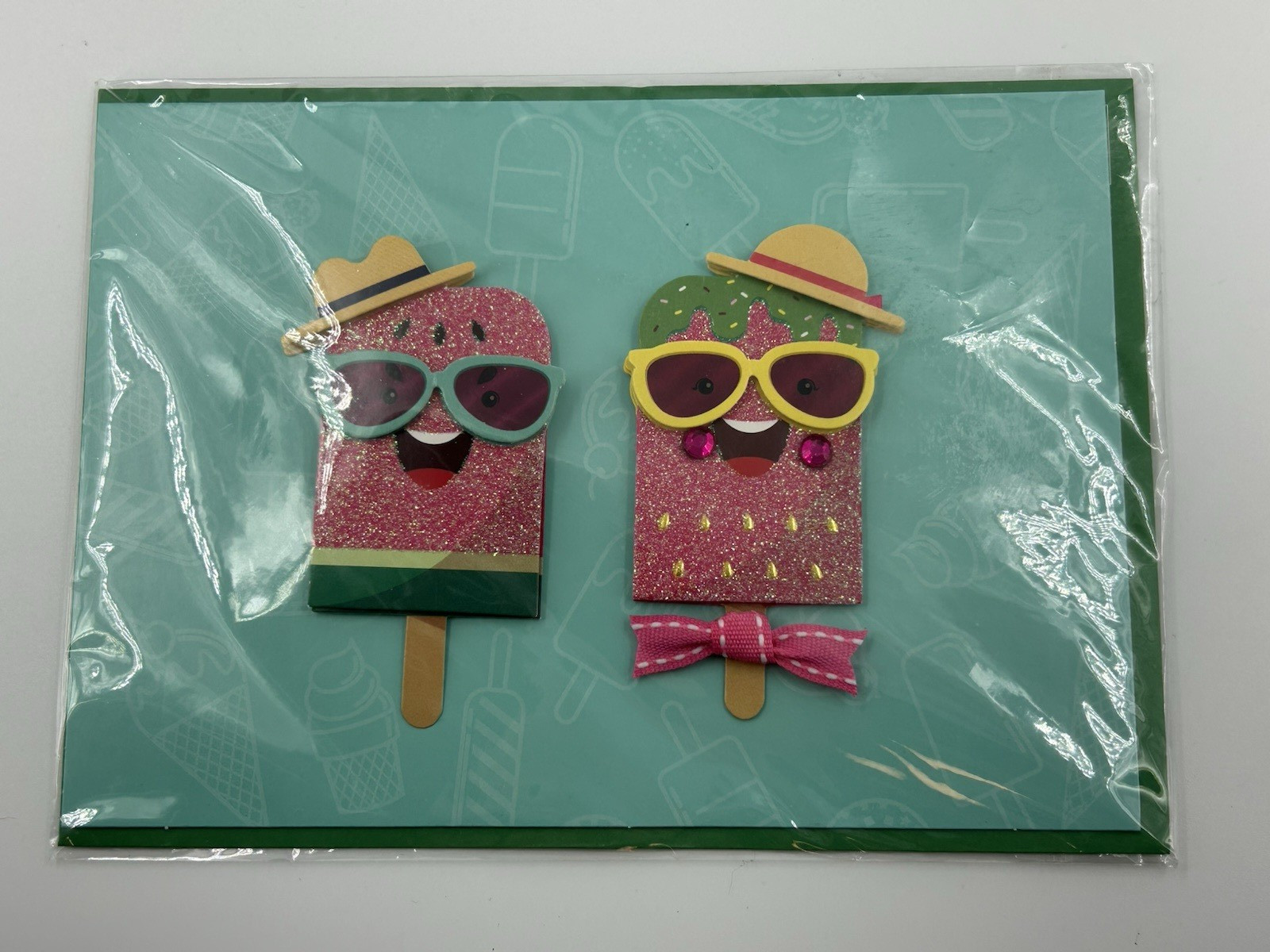 Burgoyne Ice cream Popsicles Summer vacation Greeting Card Blank New Sealed