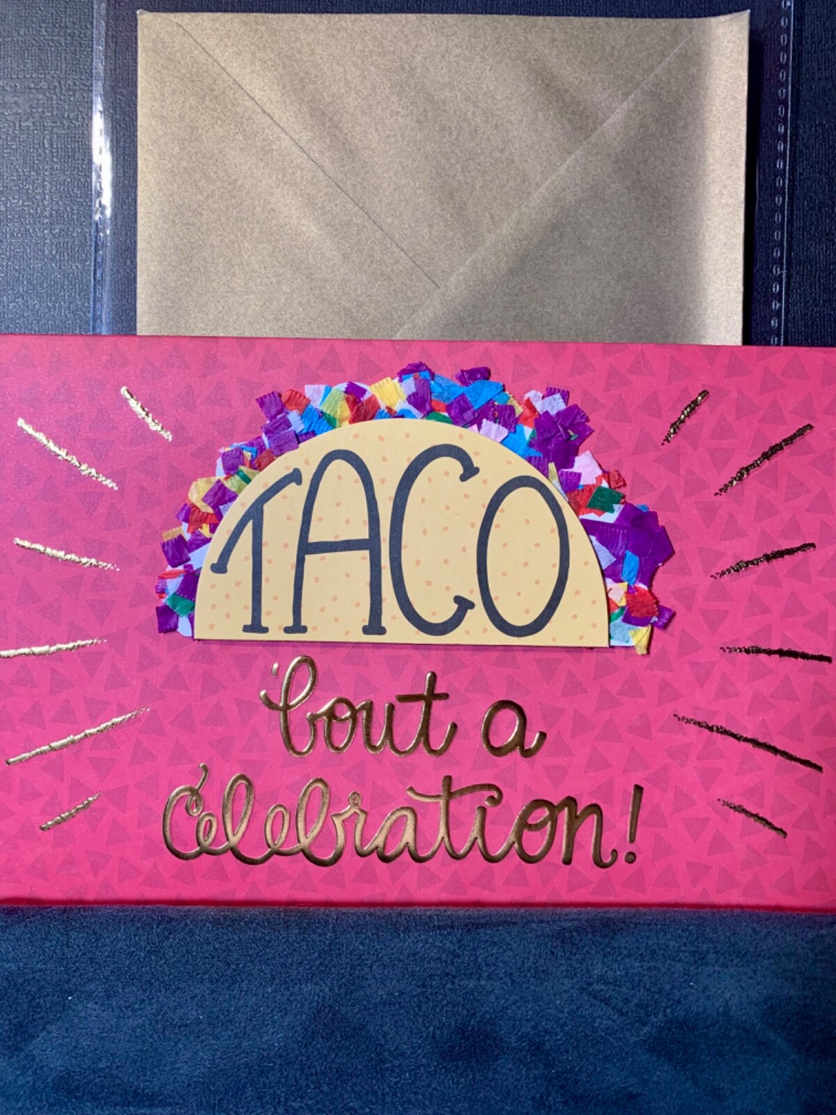 Happy Birthday Card! TACO Bout A Celebration! Adorable Card!