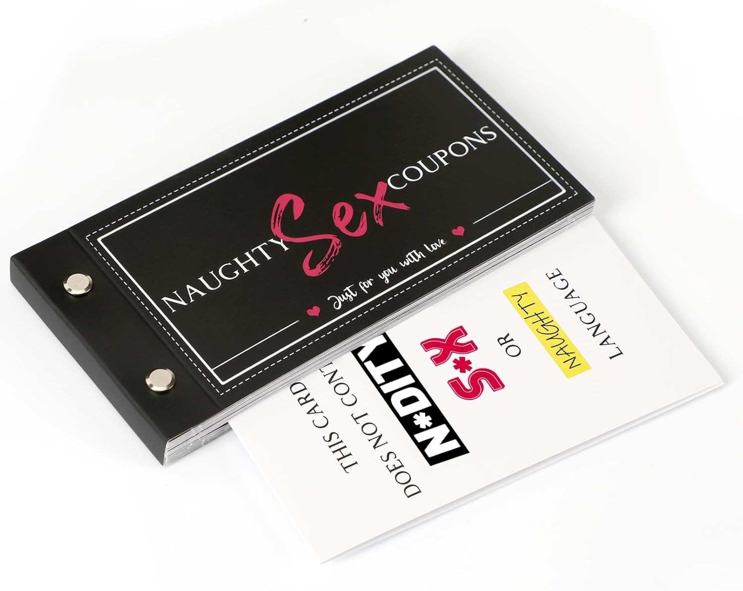 JULEASEL Personalized Coupon Book, 30 Blank Voucher Cards Booklet