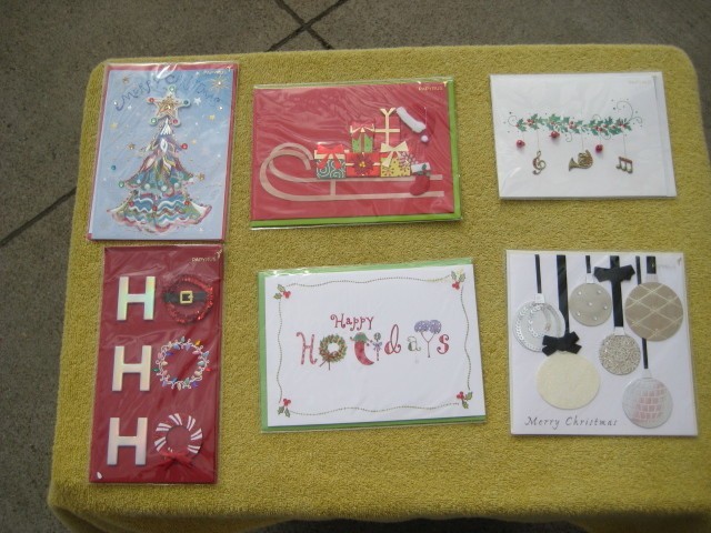 Lot of 6 PAPYRUS Christmas Holiday Cards new sealed # T