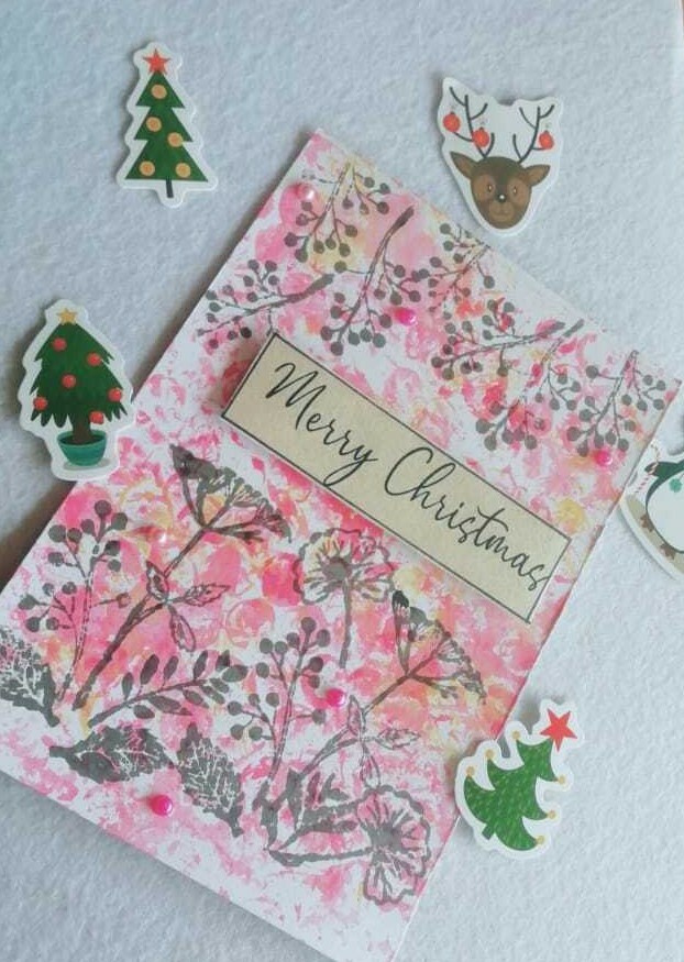 Seasonal Greeting Card Christmas wishes Handmade Cards Sri Lanka.