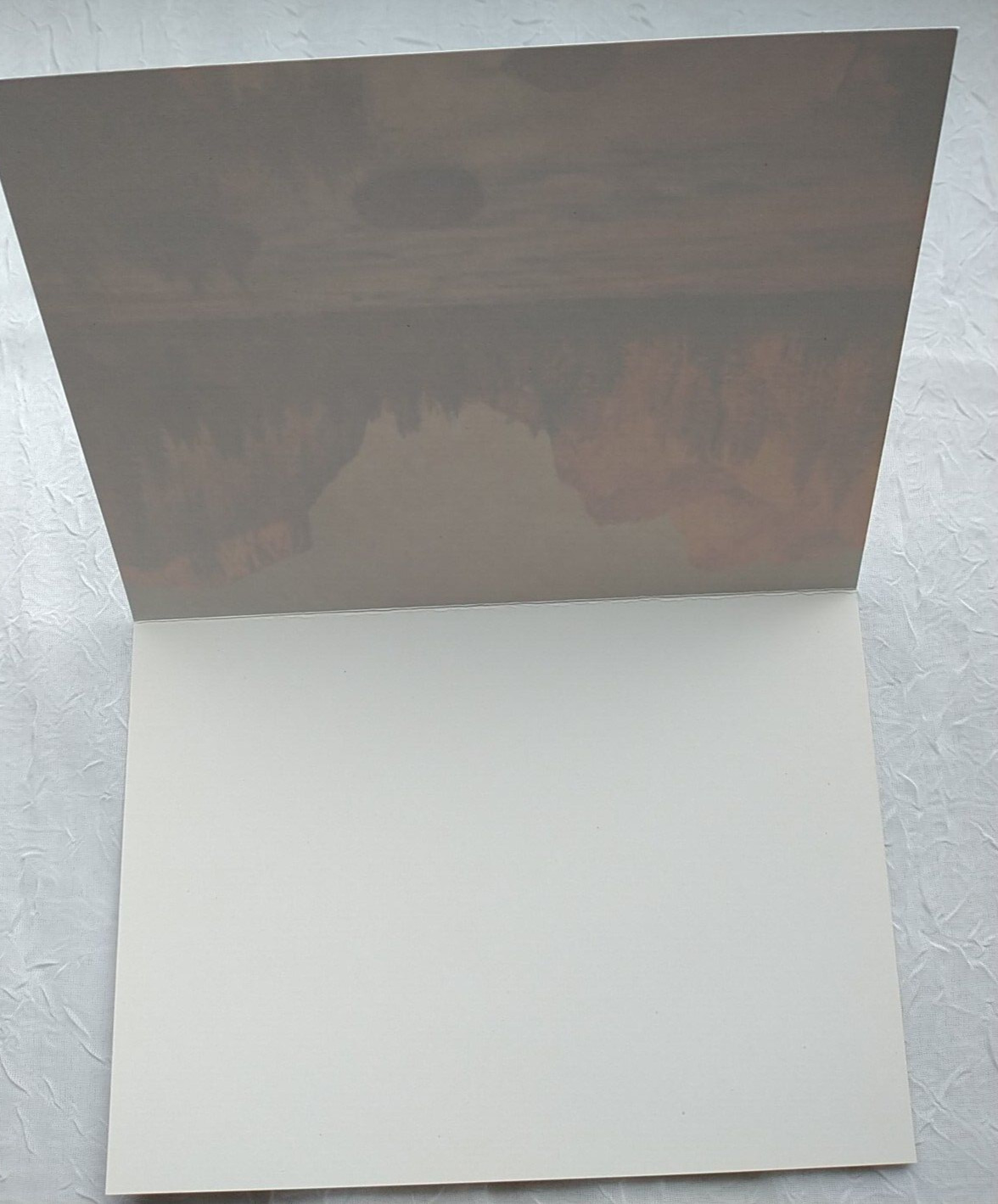 Nature Blank Card Winter Mountain River Tree Lake Snow Sunset Sunrise Scene 2