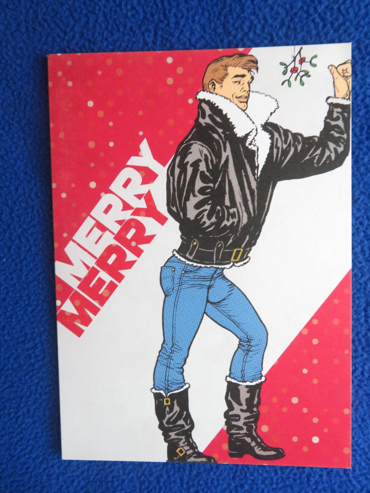 TOM OF FINLAND 5X7 CHRISTMAS GREETING CARD