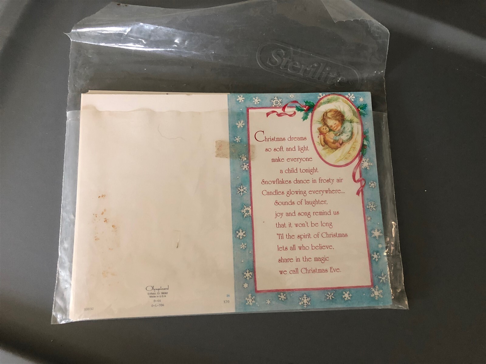VINTAGE OLYMPICARD CHRISTMAS GREETING CARDS 25 UNUSED UNFOLDED
