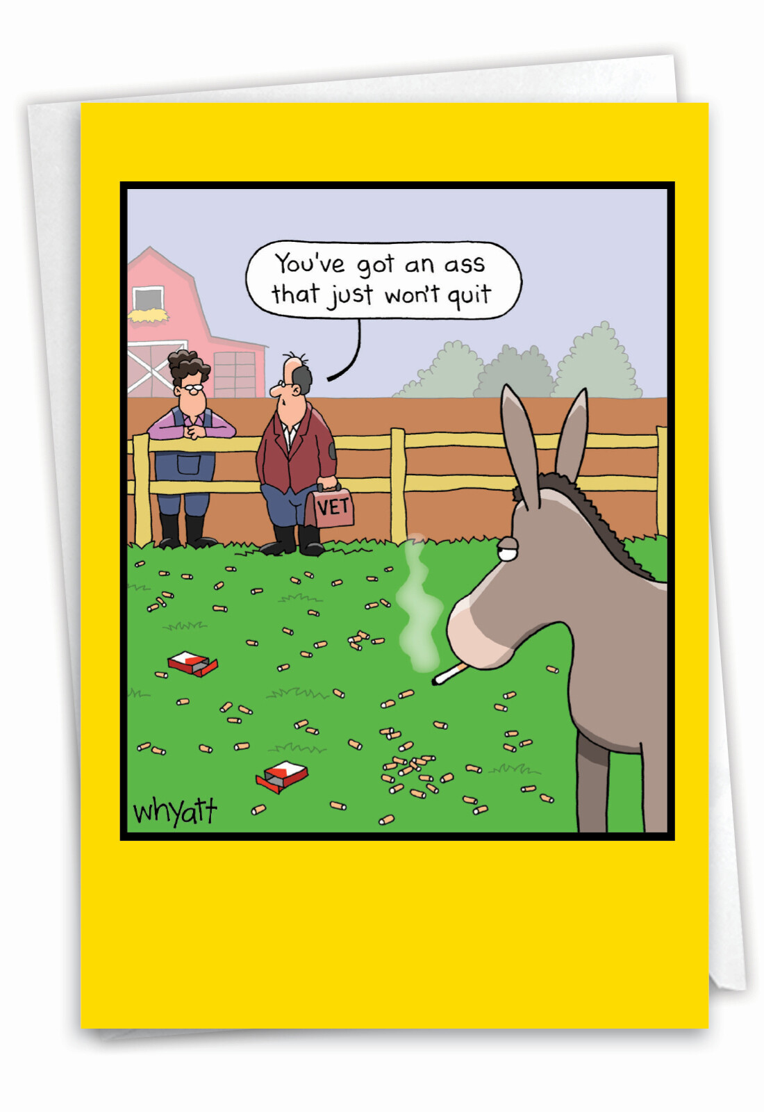 1 Funny Birthday Greeting Card with Envelope – Won’t Quit – For Him, For Her