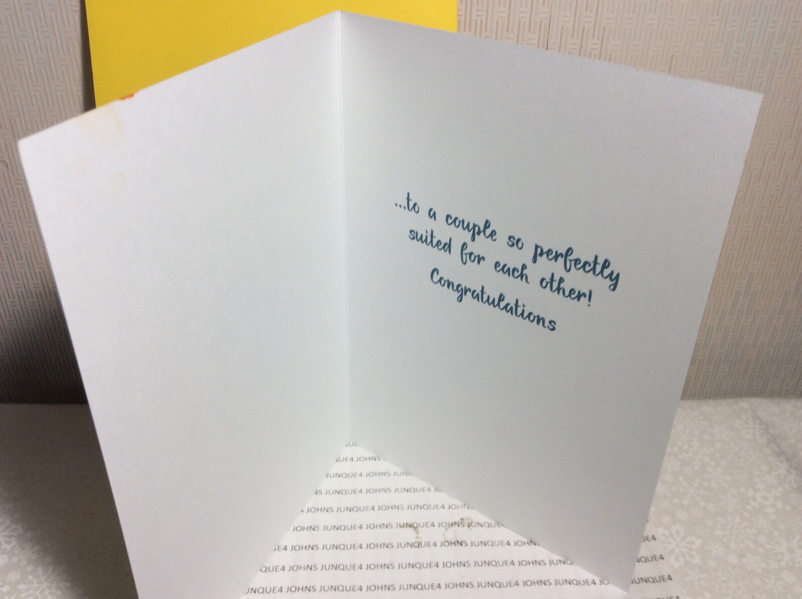 HAPPY ANNIVERSARY CARD RSVP New with Envelope “Happy Anniversary for a couple..”