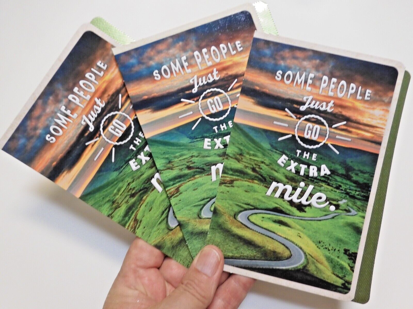 3 Cards Hallmark Encouragement Support Some People Just Go the extra Mile