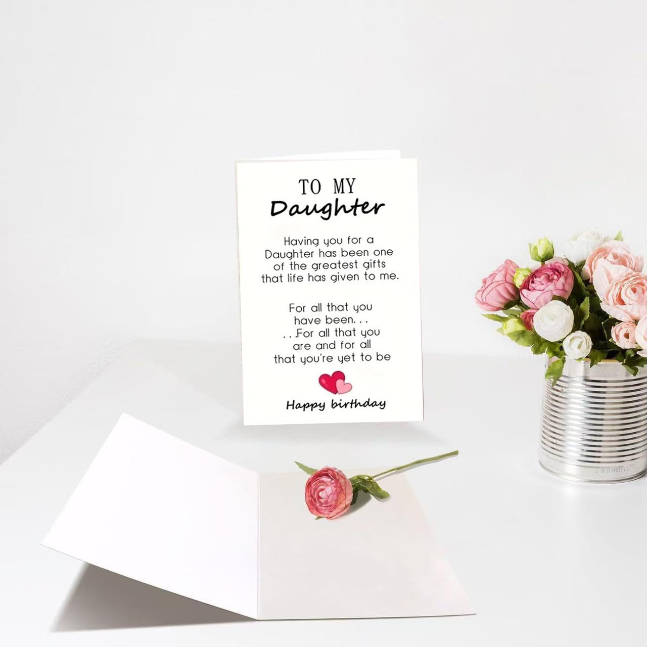 Birthday Daughter Card,Happy Birthday Card for Daughter,Birthday Gift from Mom/D