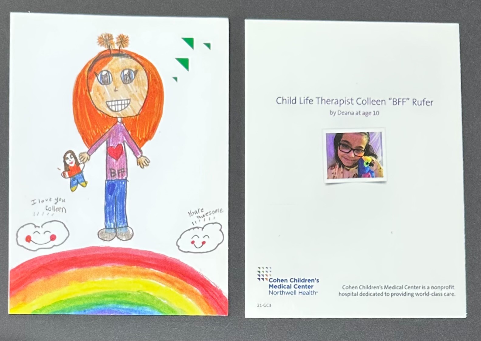 Cohen Children’s Medical Center Greeting Cards Designed By Kids – Colleen -Rufer