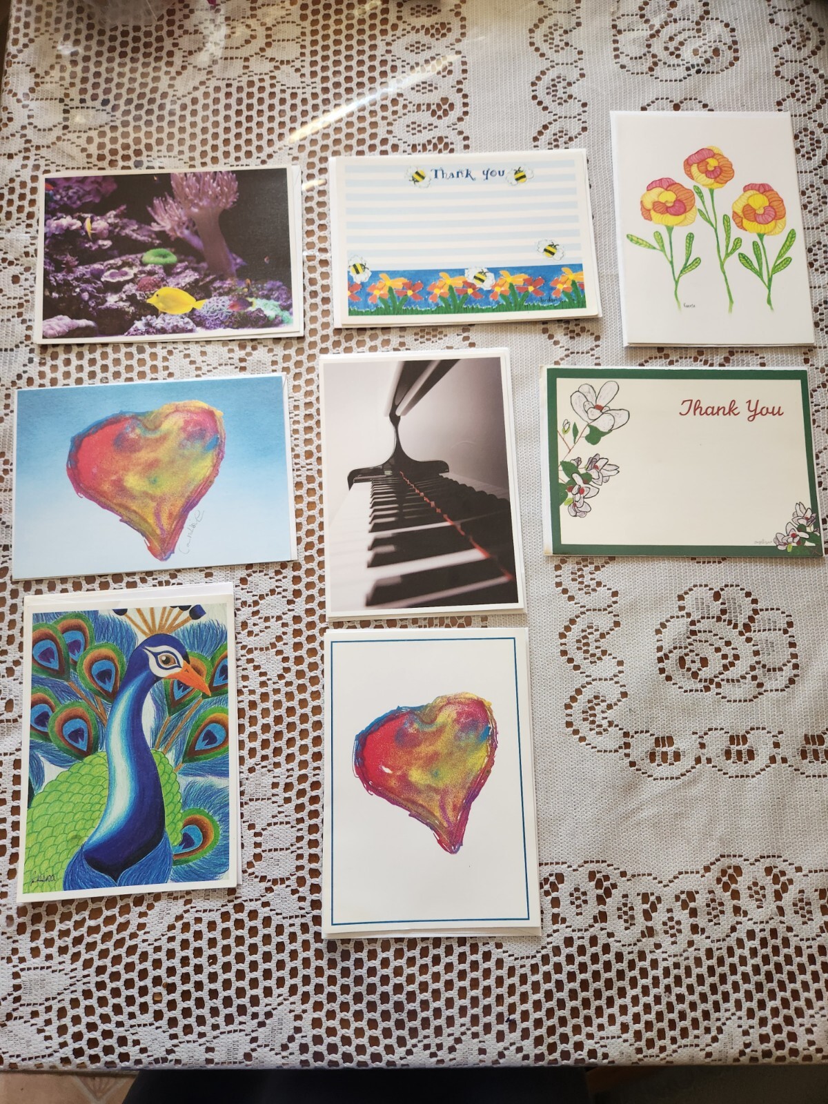 8 New MD Anderson Cancer Center Children’s Art Blank Cards & Envelopes Mixed