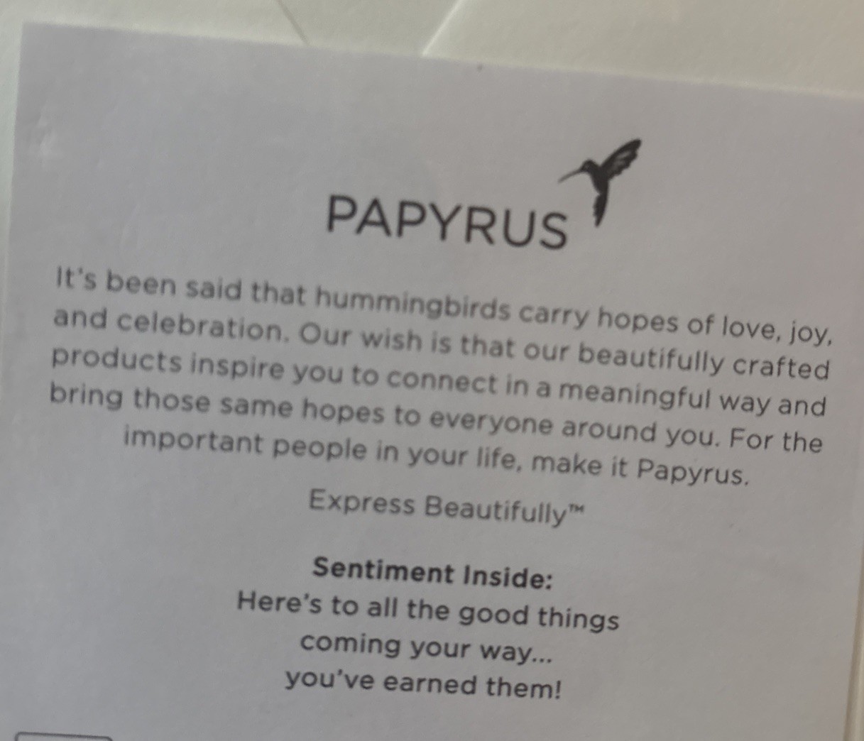 Papyrus~3D Graduation Card~Money Enclosure~…All Good Things Coming Your Way…
