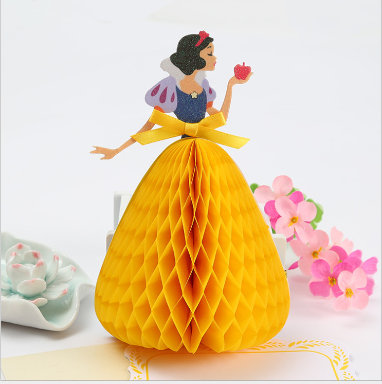3D Handmade Princess Girls Party Invitation Card Birthday Holiday Greeting Card