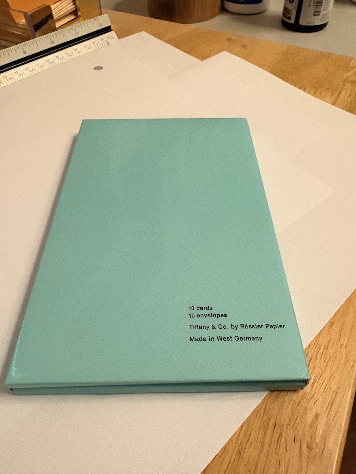 Tiffany & Co Blank Note Cards Embossed Tiffany Blue 10 Note Cards