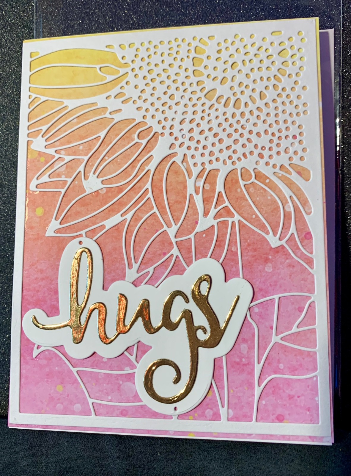Thinking of You Hugs! Card Sending Ray of Sunshine Handmade!