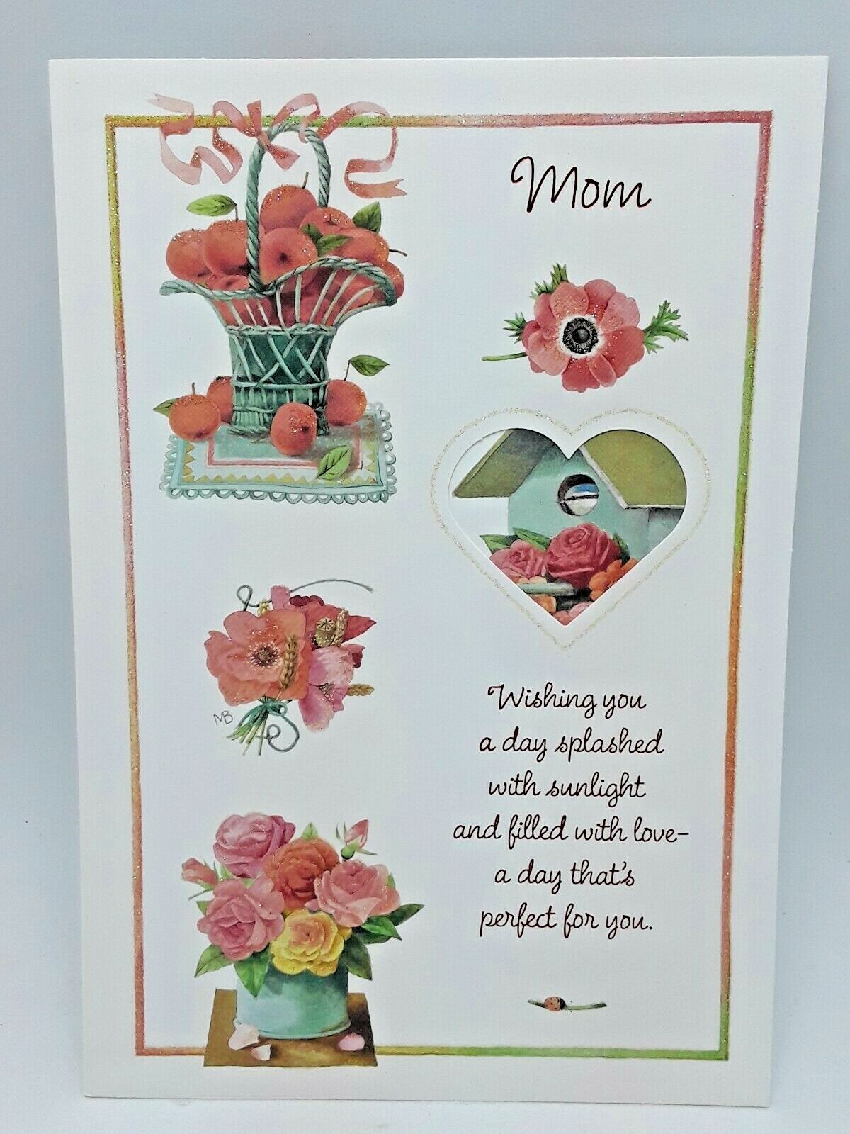 Large Marjolein Bastin Mom Mother’s Day Greeting Card Nature’s Sketchbook Apple