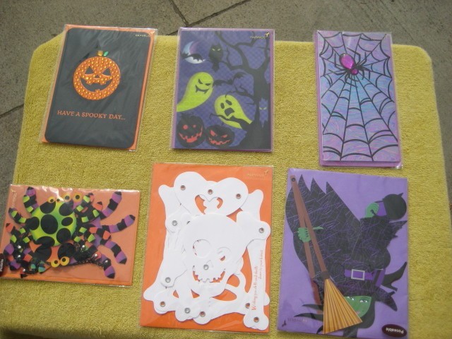 Lot of 6 PAPYRUS Halloween Cards new sealed # 2