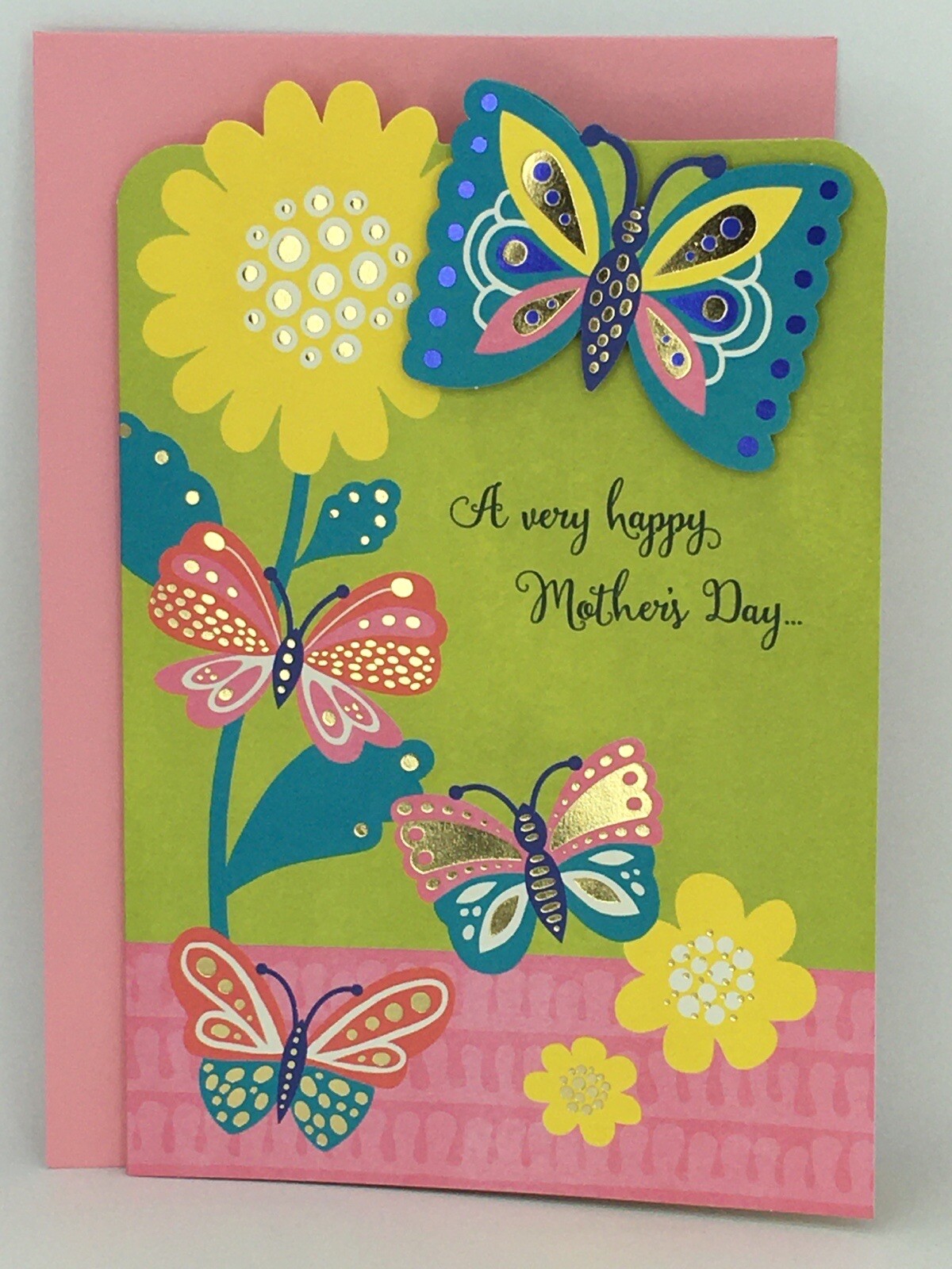 Hallmark Mother’s Day Card SOMEONE SPECIAL Friend Anyone Flowers Butterfly 8×5.5